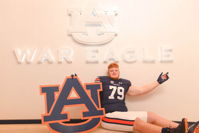 A photo from Connor Stroh's official visit.